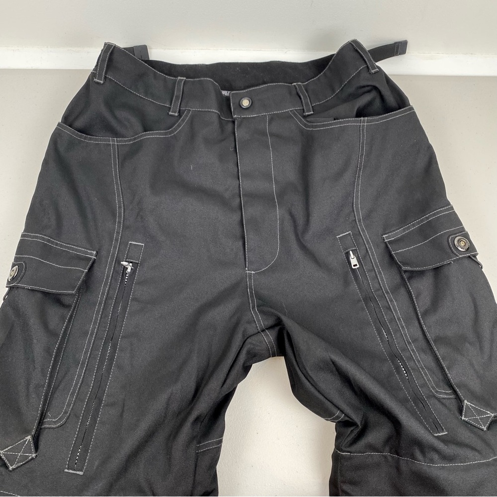 Teknic Motorcycle Cargo Pants Men’s 36 Polyester Armor Black Riding